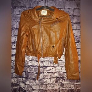 Ashley by 26 International Faux Leather Jacket sz Large